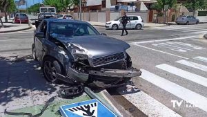 Accidente de tráfico en un cruce de Pilar de la Horadada