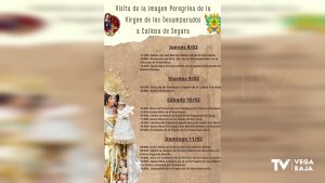 La Imagen Peregrina de la Virgen de los Desamparados llegará a Callosa de Segura el 8 de febrero y necesita hombros que la lleven